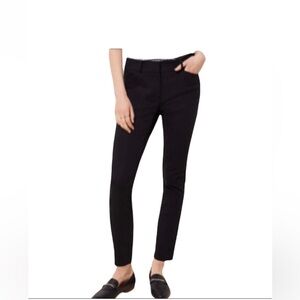 ANN TAYLOR LOFT HIGH WAISTED BLACK CURVY SKINNY ANKLE PANTS:SIZE 6
